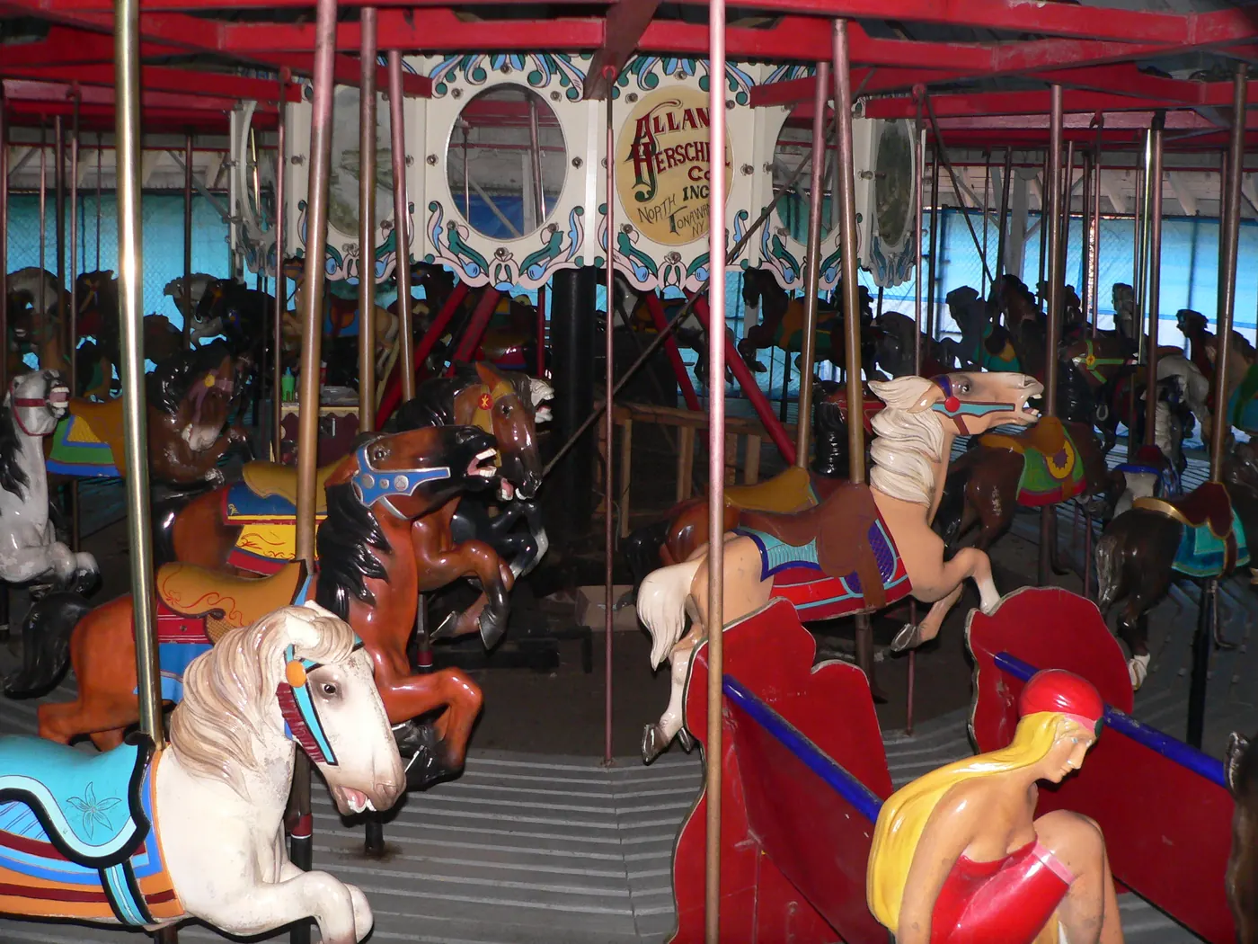 Ross Park carousel horse detail, Binghamton